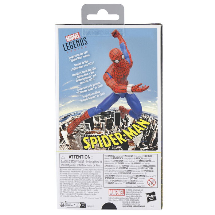 HASBRO Figura Spider-Man 77 Spider-Man Marvel Legends 15cm Figurine Articulée avec Mains et Accessoires