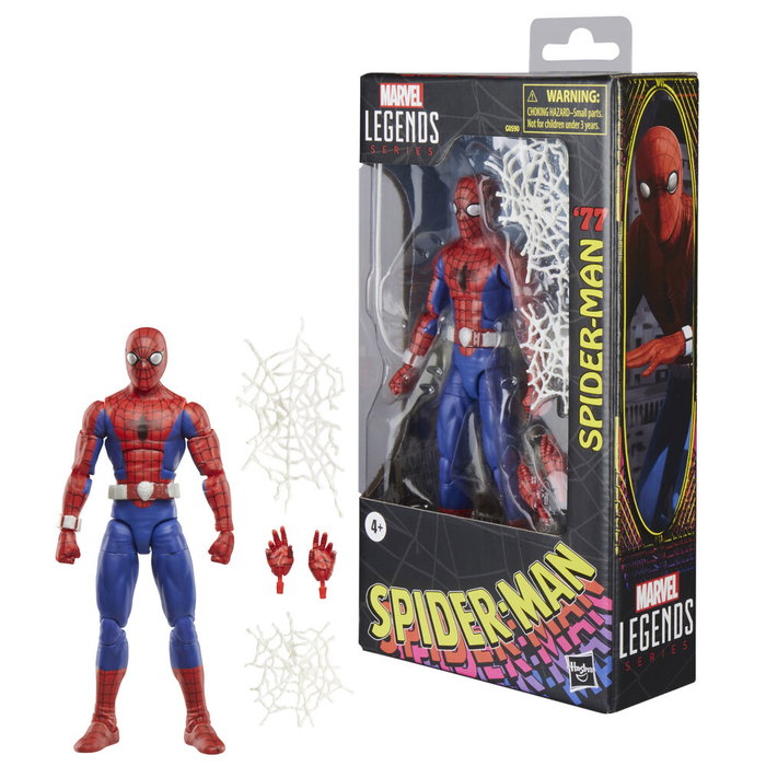 HASBRO Figura Spider-Man 77 Spider-Man Marvel Legends 15cm Figurine Articulée avec Mains et Accessoires