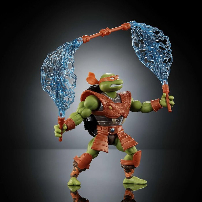 Mattel MOTU x TMNT: Turtles of Grayskull Michelangelo 14 cm Mattel MOTU x TMNT: Turtles of Grayskull Michelangelo 14 cm