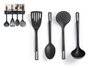 Kinvara Set de 4 ustensiles de cuisine noirs 29,5 x 32 x 8,5 cm en plastique PBT (Set de 12)