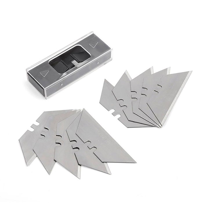 Workpro Lot de 10 lames de cutter trapézoïdales Workpro Lot de 10 lames de cutter trapézoïdales