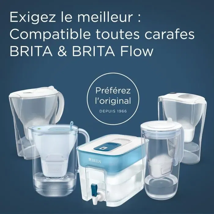 Brita MAXTRA PRO Pure Performance Cartouche Filtrante - Lot de 6 - Pour 900L d'Eau - Réduction du Chlore, Métaux et Résidus - Fabriqué en Europe