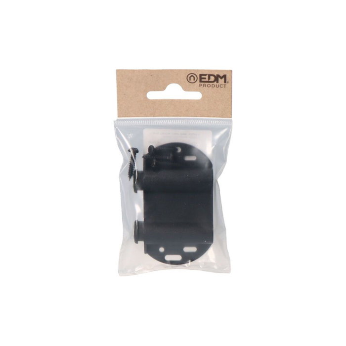 Edm Cierre de imán doble para mueble hi fi, negro