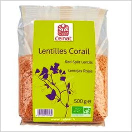 CELNAT Lentilles rouges BIO 500g