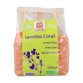 CELNAT Lentilles rouges BIO 500g