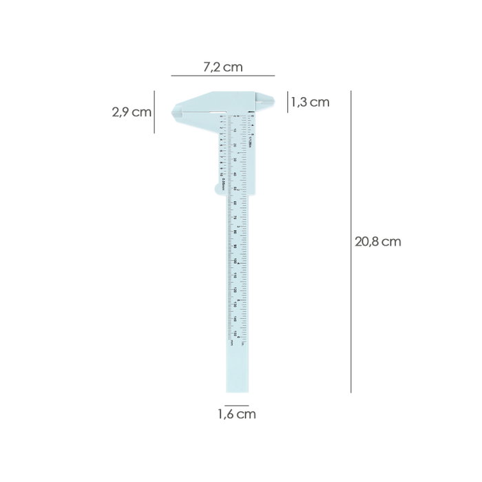Wolfpack Linea Profesional Calibre Plastico 150 mm