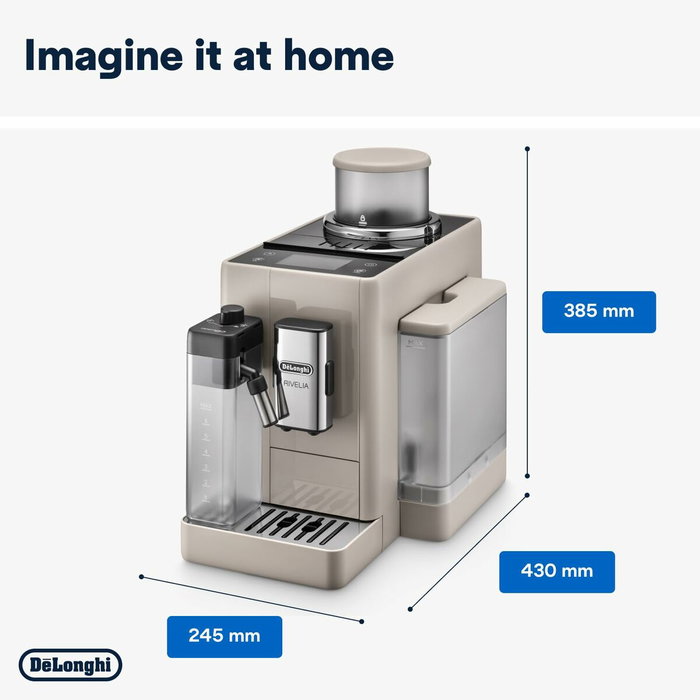 Cafetière superautomatique DeLonghi EXAM 440.55.BG Noir Argenté 1450 W 19 bar 1,2 L