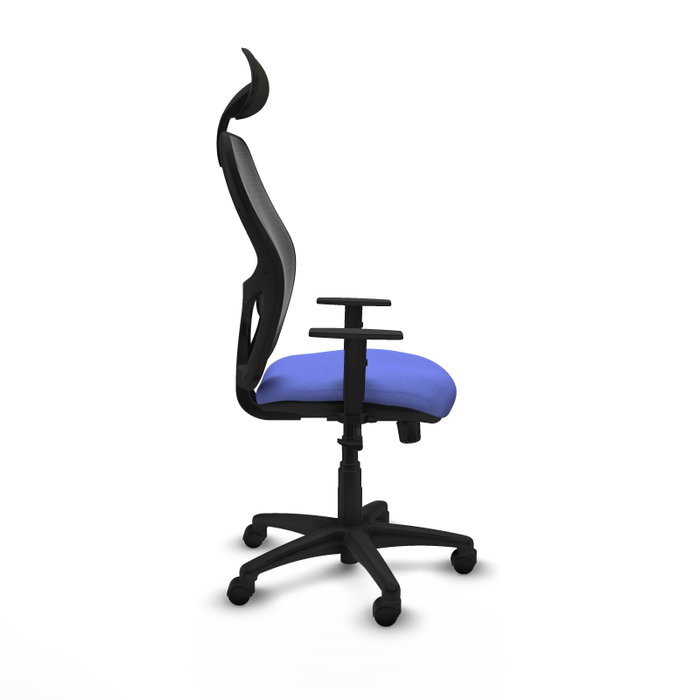 Piqueras Y Crespo Chaise de bureau Alocén, Bleu clair/Noir, Mécanisme Synchrone, Accoudoirs 1D, Cabecero Fixe Piqueras Y Crespo Chaise de bureau Alocén, Bleu clair/Noir, Mécanisme Synchrone, Accoudoirs 1D, Cabecero Fixe