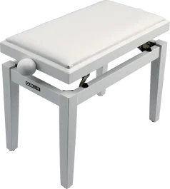 QUIKLOK Banquette Piano Deluxe PB100 Bois Blanc Mat Siège Réglable 100 kg