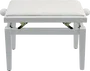 QUIKLOK Banquette Piano Deluxe PB100 Bois Blanc Mat Siège Réglable 100 kg