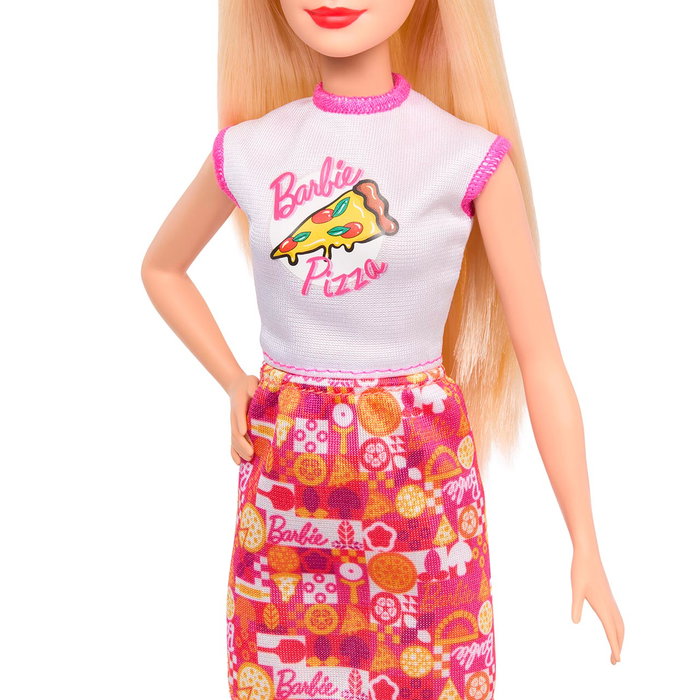 Barbie Pizzeria avec poupée et 25 accessoires - Jeu de pizza Jmk21 Mattel, dès 3 ans