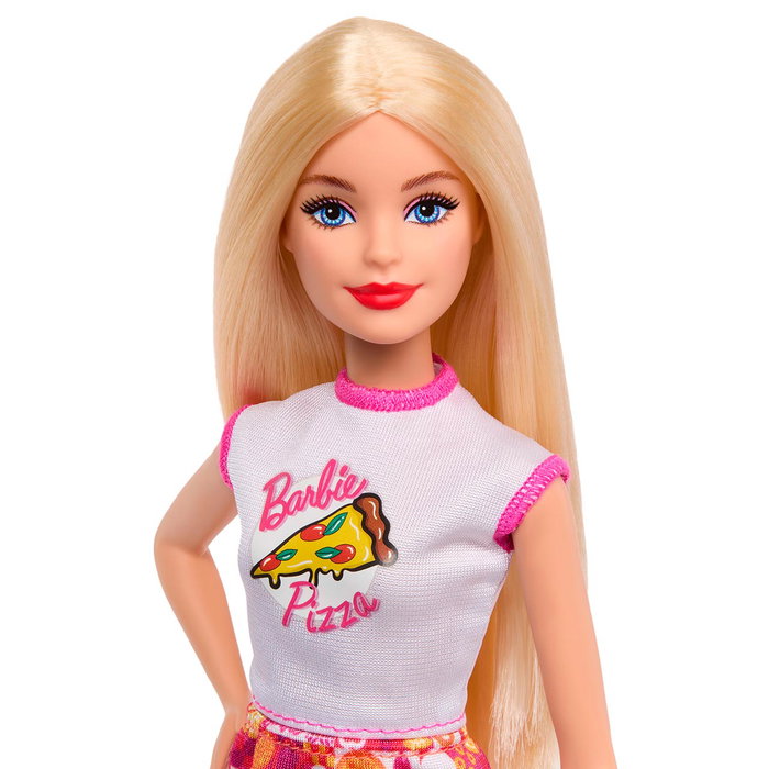 Barbie Pizzeria avec poupée et 25 accessoires - Jeu de pizza Jmk21 Mattel, dès 3 ans