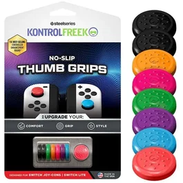Steelseries KontrolFreek Pack de 8 Thumbgrips No-Slip pour JoyCon Switch et Lite Multicolore de 8