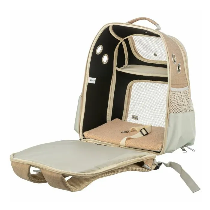 Trixie Sac a dos transport Willow beige brun