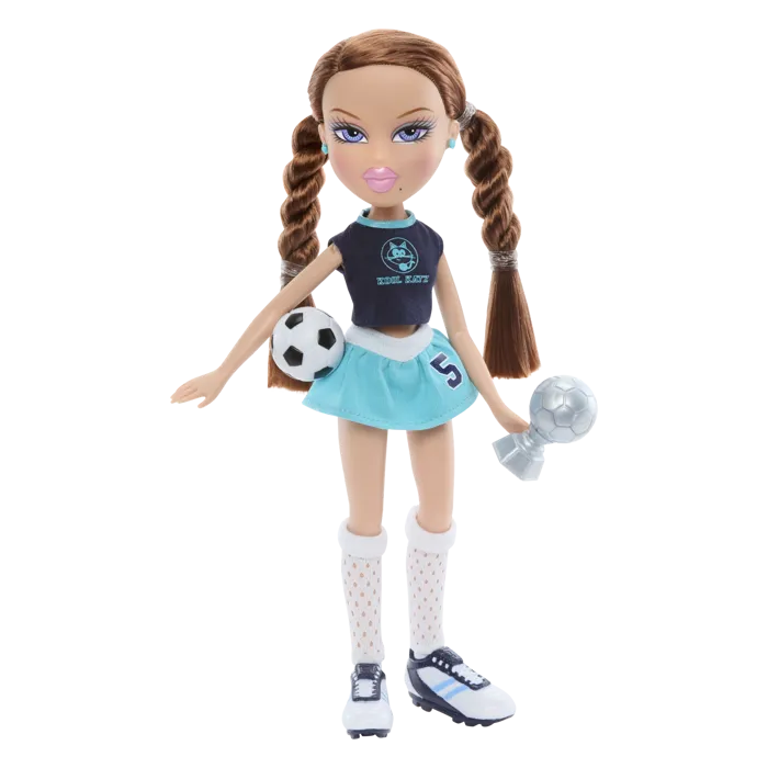 Bratz - Bratz Play Sportz Poupée Roxxi Footballeuse - Mannequin Sportif avec Accessoires - À partir de 6 ans Bratz - Bratz Play Sportz Poupée Roxxi Footballeuse - Mannequin Sportif avec Accessoires - À partir de 6 ans
