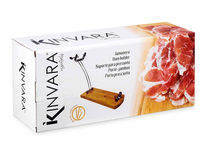 Kinvara Support à jambon en bambou 37 cm (Set de 6)