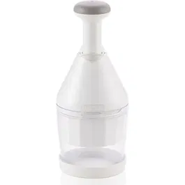 Leifheit 23030 - Hachoir à légumes manuel Comfort & Clean, lame inox extrêmement tranchante pour oignons, ail, noix, chocolat, facile à nettoyer, 3 ans garantie