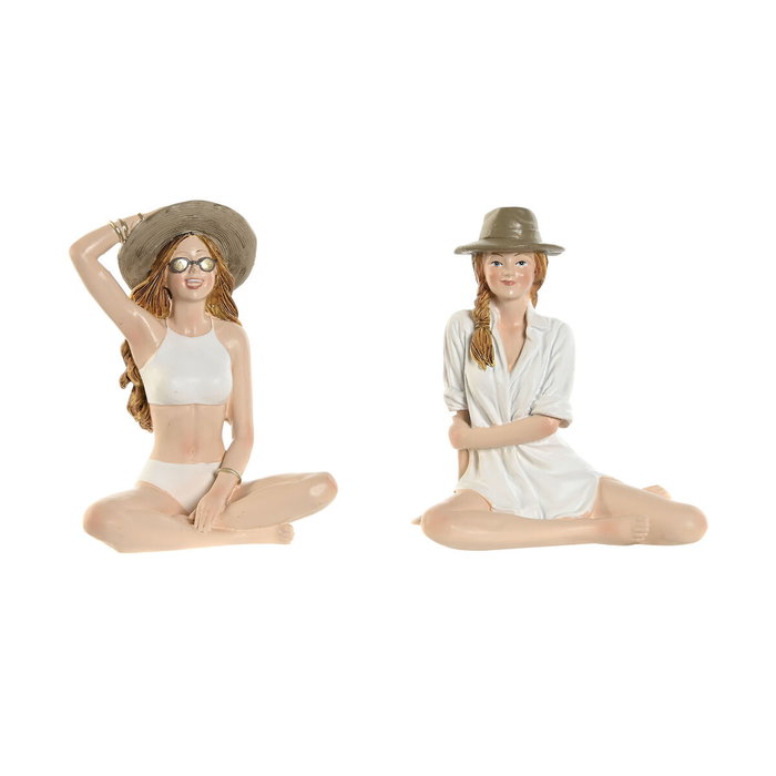 Figurine Décorative Home ESPRIT Blanc Beige Femme méditerranéen 9,5 x 7,5 x 13 cm (2 Unités) Figurine Décorative Home ESPRIT Blanc Beige Femme méditerranéen 9,5 x 7,5 x 13 cm (2 Unités)