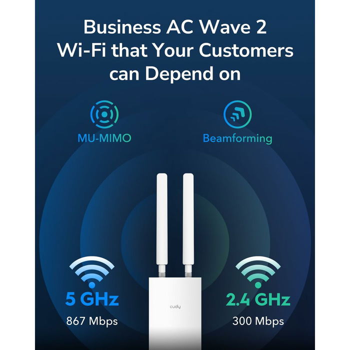 Point d'Accès Cudy AP1300 Outdoor Blanc