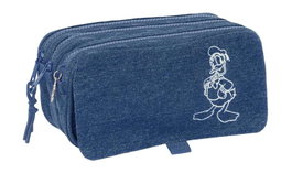 Safta Portatodo Triple Big Donald Denim - Sac à dos enfant 3 ans, dimensions 21.5 x 10 x 8 cm