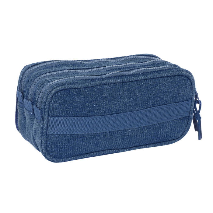 Trousse Fourre-Tout Triple Donald Bleu 21,5 x 10 x 8 cm Trousse Fourre-Tout Triple Donald Bleu 21,5 x 10 x 8 cm