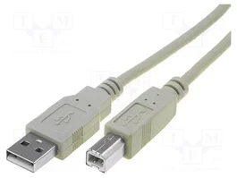 DIGITUS Câble USB 2.0 USB A vers USB B 1,8m gris