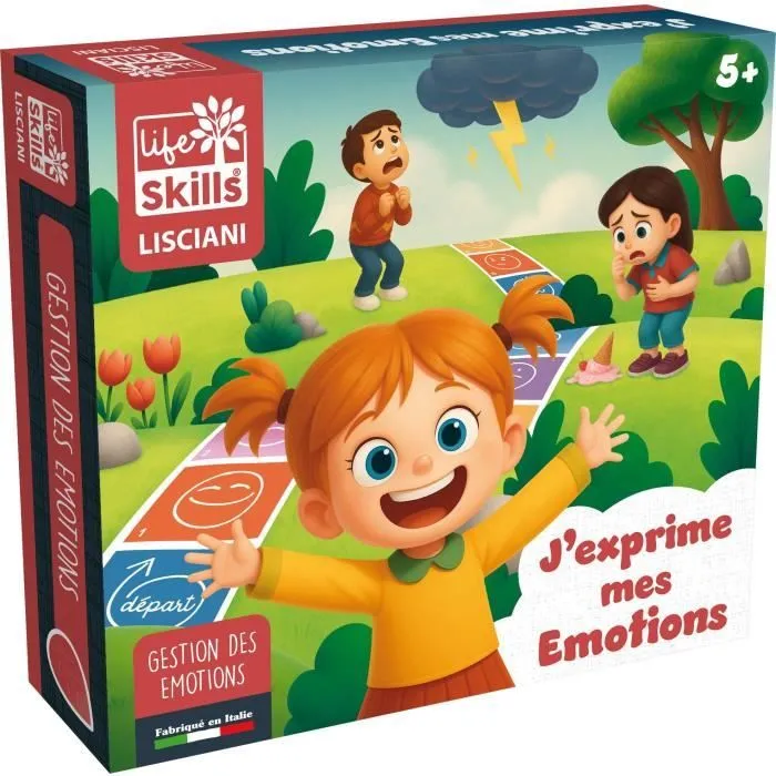 Liscianigiochi - Jeu des émotions, coffret éducatif LIFE SKILLS pour enfants dès 5 ans, développement intelligence émotionnelle, cartes illustrées Liscianigiochi - Jeu des émotions, coffret éducatif LIFE SKILLS pour enfants dès 5 ans, développement intelligence émotionnelle, cartes illustrées