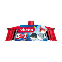 Vileda Cepillo escoba 3 action Universal 3 en 1 antichoque