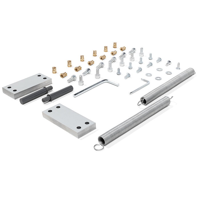 ATIM Système de Table de Cuisine Extensible Opla-Top 900, Table à Plateau Rétractable pour Espace Limité, Acier Inoxydable Bronze, Charge Max 40 kg