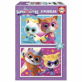 Educa Puzzle SuperKitties (2 x 20 pièces)