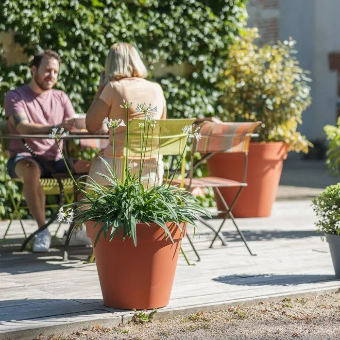 EDA - Pot de fleur Rond Toscane Ø 60 cm - 76 L - Orange Terre Battue - Intérieur/Extérieur EDA - Pot de fleur Rond Toscane Ø 60 cm - 76 L - Orange Terre Battue - Intérieur/Extérieur