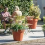 EDA - Pot de fleur Rond Toscane Ø 60 cm - 76 L - Orange Terre Battue - Intérieur/Extérieur