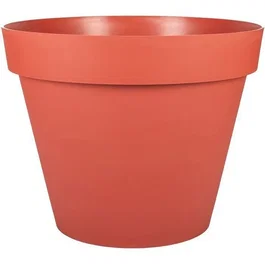 EDA - Pot de fleur Rond Toscane Ø 60 cm - 76 L - Orange Terre Battue - Intérieur/Extérieur