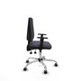 PIQUERAS Y CRESPO Chaise Elche Asynchrone Gris foncé Structure chromée Accoudoir 1D