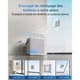 Ecovacs Winbot W2S Omni - Robot nettoyeur de vitres autonome, blanc gris, Réf. WG893-12