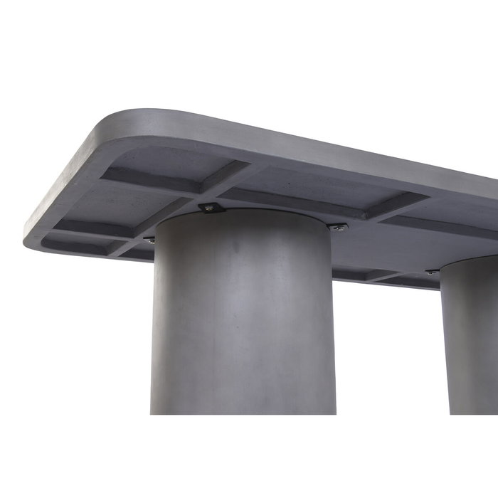 Home ESPRIT Table de Salle à Manger Gris Béton 200 x 100 x 74 cm