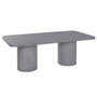 Home ESPRIT Table de Salle à Manger Gris Béton 200 x 100 x 74 cm