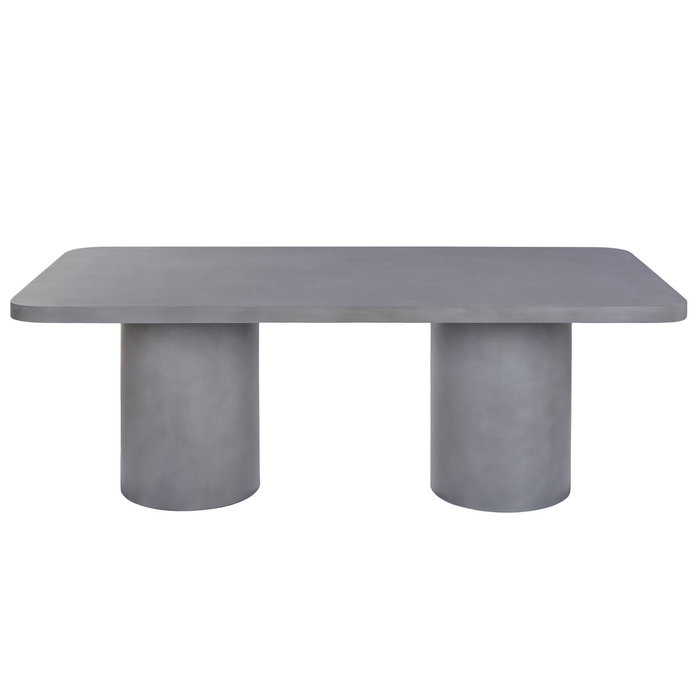 Home ESPRIT Table de Salle à Manger Gris Béton 200 x 100 x 74 cm