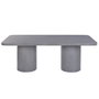Home ESPRIT Table de Salle à Manger Gris Béton 200 x 100 x 74 cm
