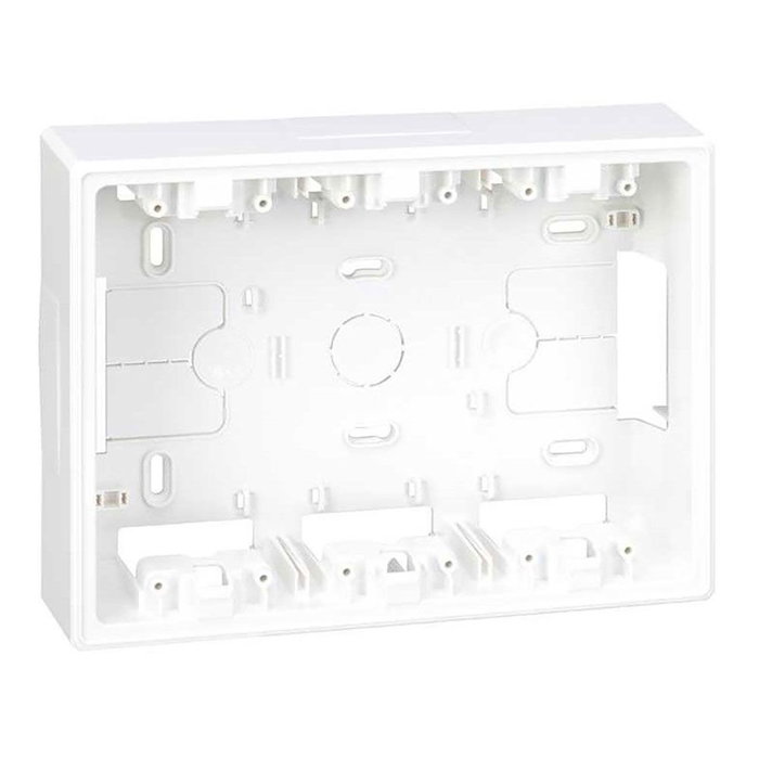 Simon Boîte de surface 500 CIMA 3 éléments doubles Blanc 223x167x50 mm Simon Boîte de surface 500 CIMA 3 éléments doubles Blanc 223x167x50 mm