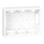Simon Boîte de surface 500 CIMA 3 éléments doubles Blanc 223x167x50 mm