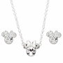 Pandora Set de bijoux Minnie Disney collier et boucles d'oreilles en plaqué argent avec cristaux - 301889