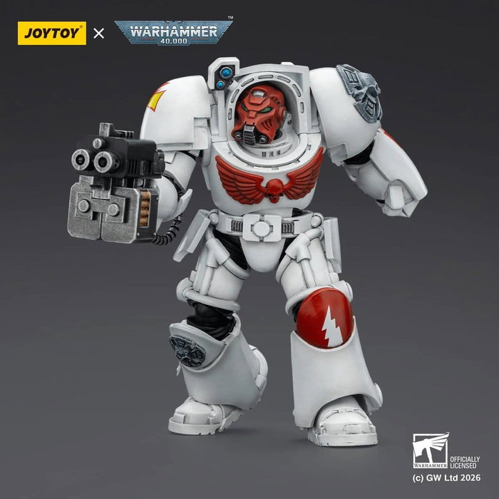 Joy Toy (CN) Warhammer 40,000 White Scars Terminator 2 avec Power Fist et Storm Bolter, 14 cm