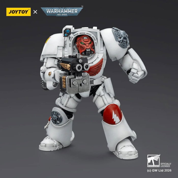 Joy Toy (CN) Warhammer 40,000 White Scars Terminator 2 avec Power Fist et Storm Bolter, 14 cm