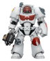 Joy Toy (CN) Warhammer 40,000 White Scars Terminator 2 avec Power Fist et Storm Bolter, 14 cm