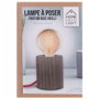 Home Deco Light Lampe en bois cylindrique