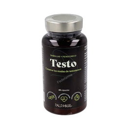 PALEOBULL Testo 60 gélules - Complément alimentaire testostérone, Zinc, Vitamine D3, Tribulus, Fenugrec, Withania