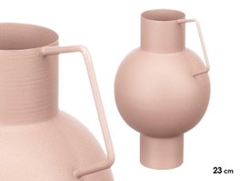 GIFTDECOR Jarrron Acero Abombado Arena Pastel