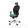 Piqueras y Crespo Chaise de Bureau avec Appui-tête 1D086N1 Vert émeraude