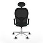 Piqueras y Crespo Chaise de Bureau avec Appui-tête 1D086N1 Vert émeraude